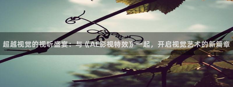 理論電影2023最：超越視覺的視聽盛宴：與《AE影視特效》一起，開啟視覺藝術(shù)的新篇章